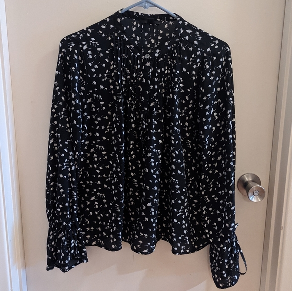 J.Crew Floral Wrist Tie Blouse - Picture 5 of 7